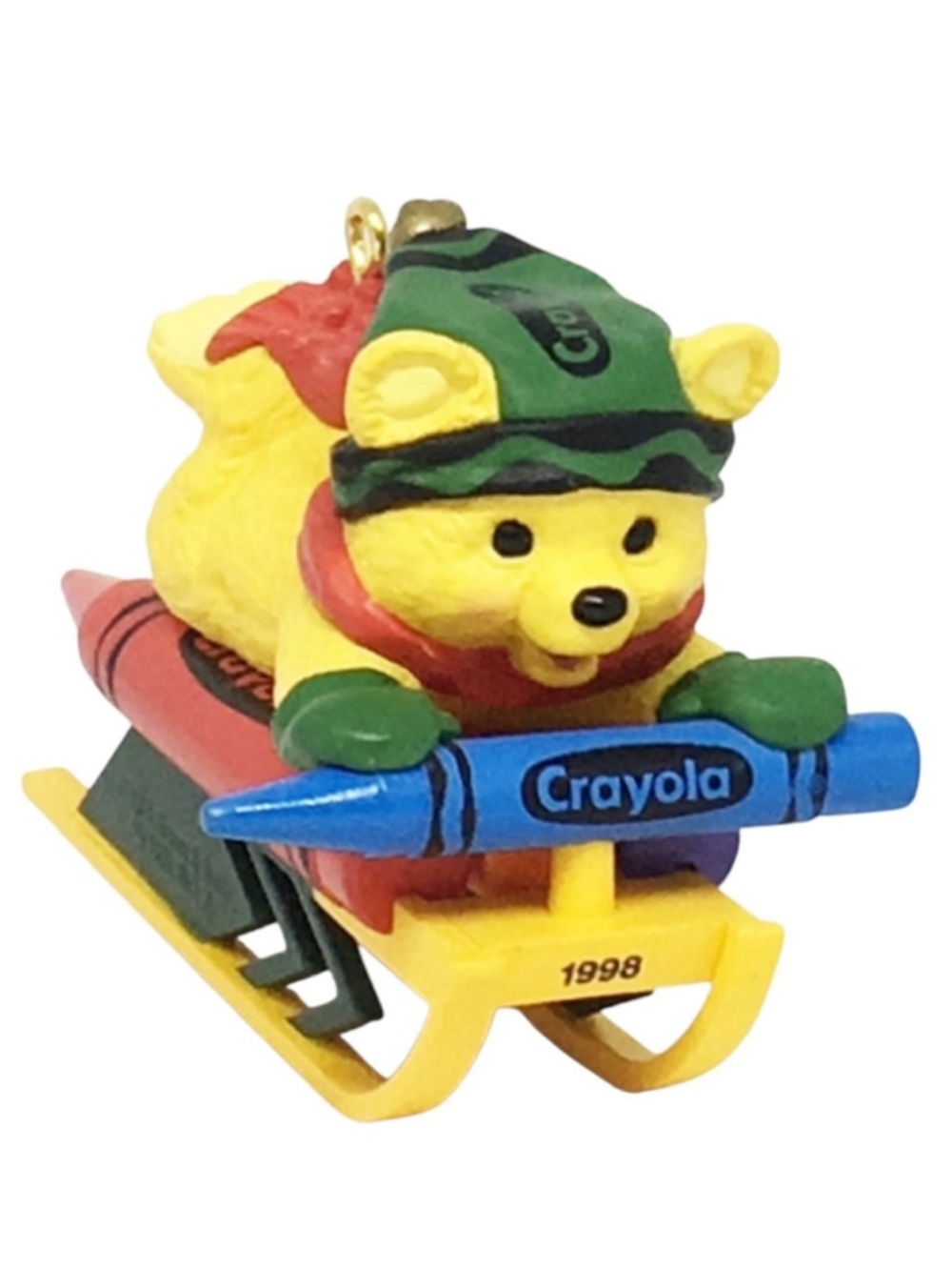 Hallmark Crayola 1998 “Bright Sledding Colors” Christmas Ornament
